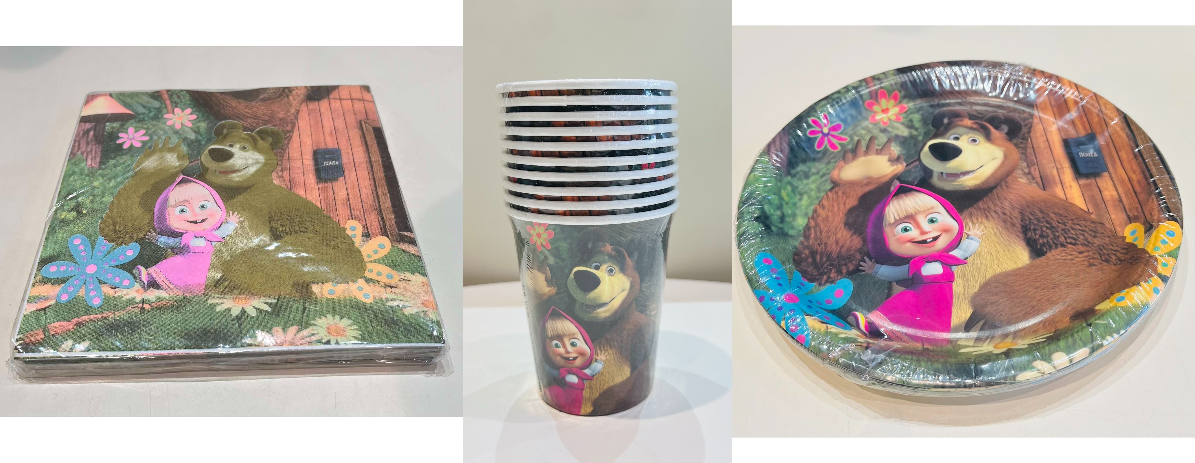 ხელსახოცი - მაშა და დათვი - 1