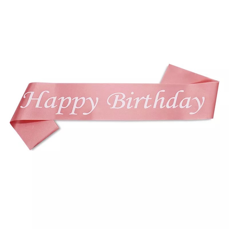 სამხრე ლენტი (Sash) - Bride To Be - Happy Birthday - 2