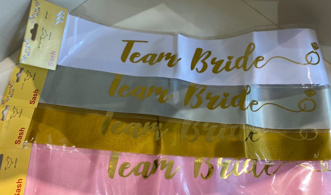 სამხრე ლენტი (Sash) - Bride To Be - Happy Birthday - 3