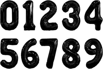 სხვადასხვა ფერის 1 მეტრიანი ციფრები - 1