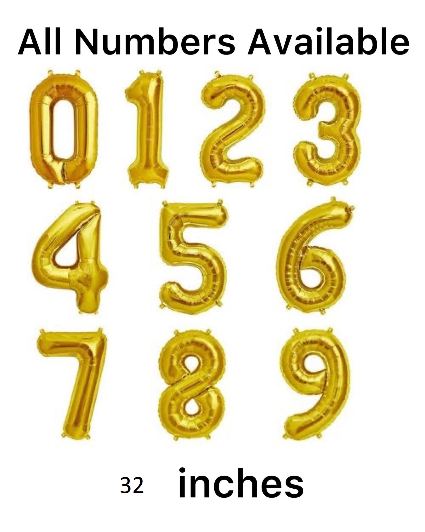 სხვადასხვა ფერის 70 სმ. ციფრები - 1