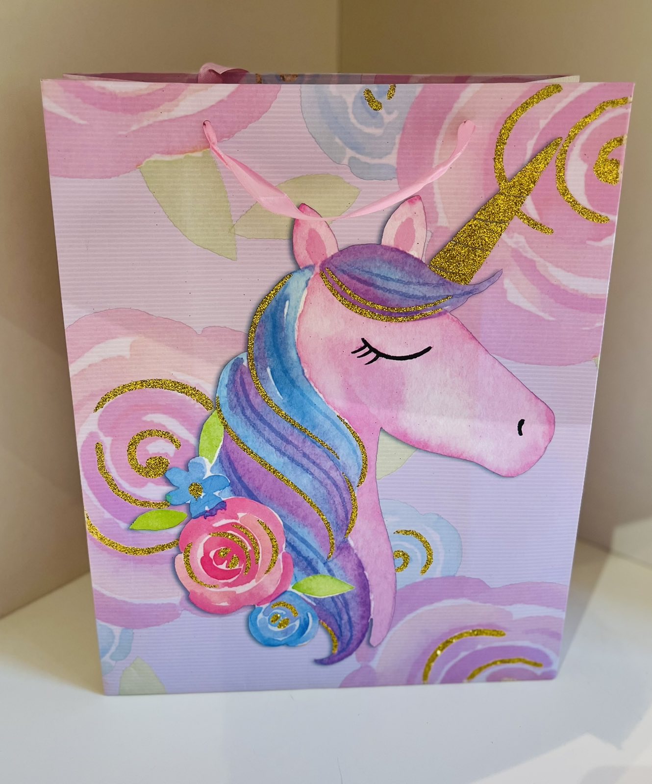 სასაჩუქრე ჩანთა იუნიქორნის - ზომა: 16*23*10 - 1