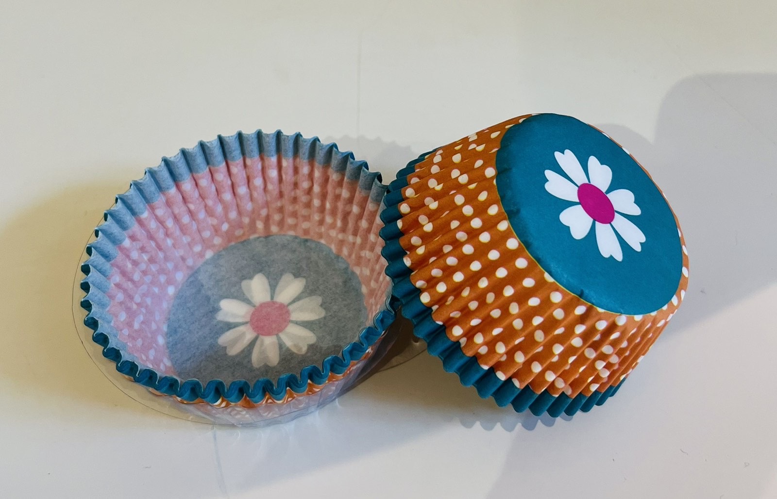 მაფინის ჩასადები ქაღალდები ყვავილები - 50 ცალიანი - 1