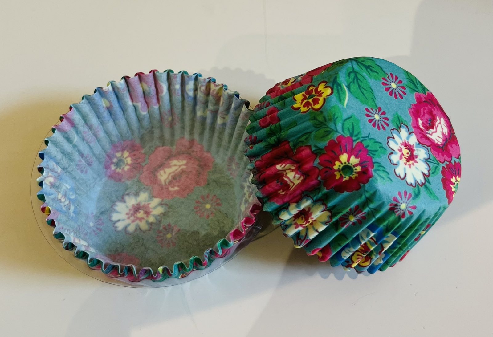 მაფინის ჩასადები ქაღალდები ყვავილები - 50 ცალიანი - 2