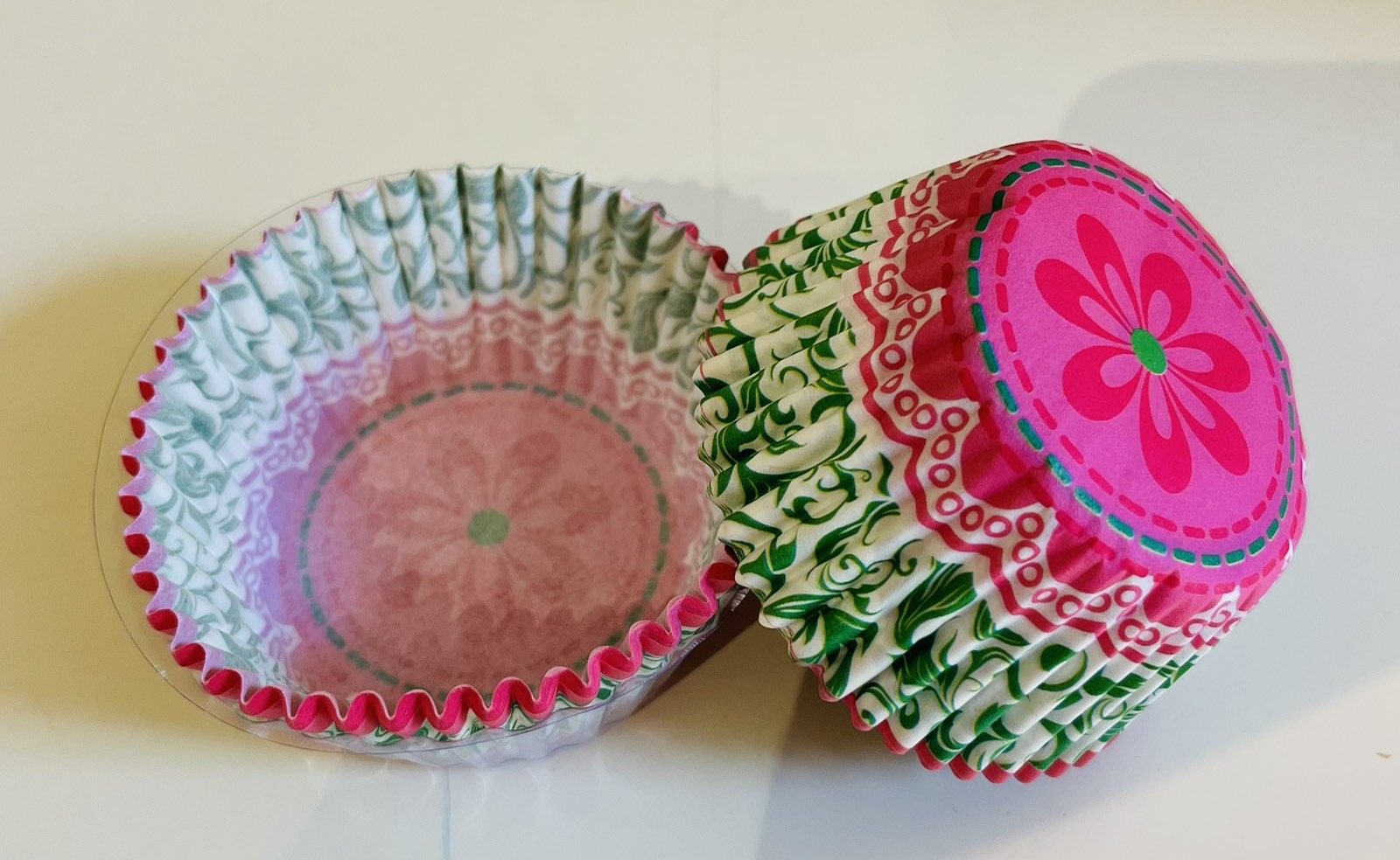 მაფინის ჩასადები ქაღალდები ყვავილები - 50 ცალიანი - 4