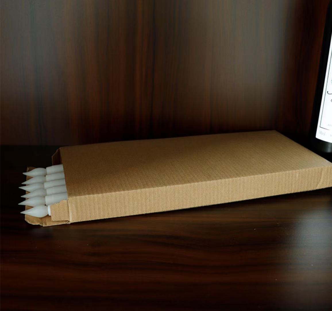 ელექტრო სანთლები - 28 სმ. თეთრი - 1